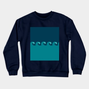 Ocean Waves Crewneck Sweatshirt